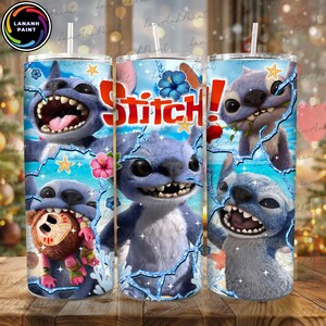 Cartoon Monster 20OZ Tumbler Wrap Png, Blue Monster Character 20 OZ Tumbler Wrap Design, Bestseller Tumbler, Digital Download