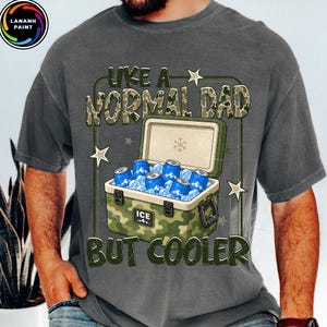 Cooler Vater PNG, Lustiges Vater Zitat PNG, Camo Vater Shirt Design, Iced Bag Dad PNG, Retro Vatertag Sublimation Bild 4