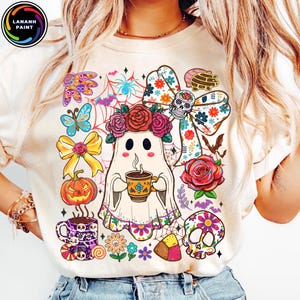 Halloween-Geist PNG, gruselige Conchas PNG, Pantasmas Pan Dulce Geist, mexikanisches Halloween PNG, digitaler Download, Sublimationsdesign