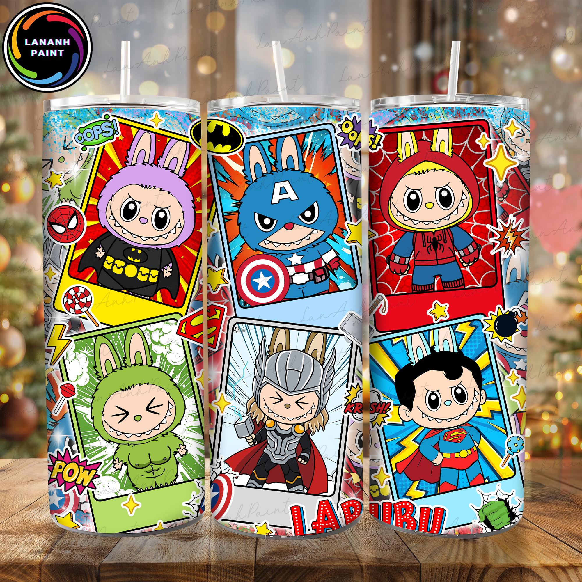 Superhero Doll Skinny Tumbler Sublimation Designs, Superhero  20 oz Tumbler Wrap Png, Doll Cartoon 20oz Skinny Tumbler Design, Digital File