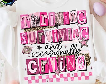 Lustige Angst PNG, sarkastische psychische Gesundheit Shirt Design, Retro Checker Sublimation PNG, Preppy Pink Leopard Kokette Bogen Datei