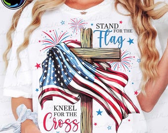 Gott segne Amerika, Kreuz der amerikanischen Flagge Png, Christ 4. Juli Png, Glaube Liebe Freiheit, Unabhängigkeitstag Png, USA Vierter Juli Png