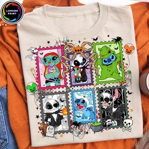Cartoon Halloween Nightmare PNG, Horror Movies Clipart, Spooky Season Coquette Design, Preppy Scary Cute Halloween Sublimation PNG