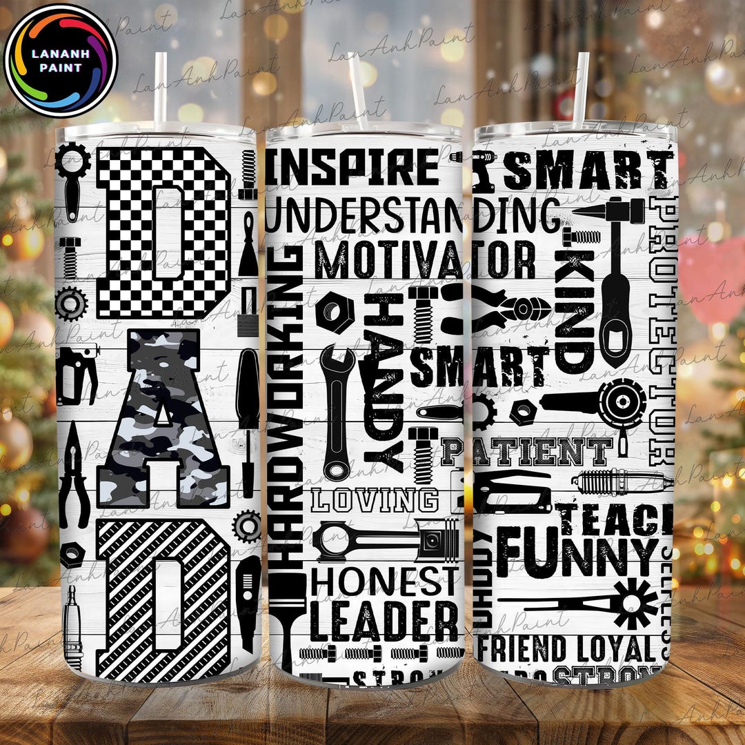 Fathers Day Tumbler Wrap PNG, for Dad Tumbler Wrap for Men, Dad 20oz ...