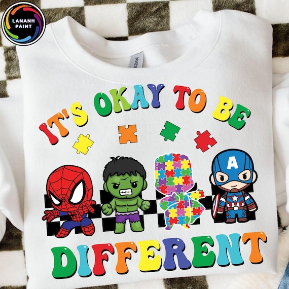 Super Hero Autism Png, Autism Puzzle Png, It’s Okay To Be Different Png, Autism Awareness Png, Character Cartoon Autism Mouse And Friends