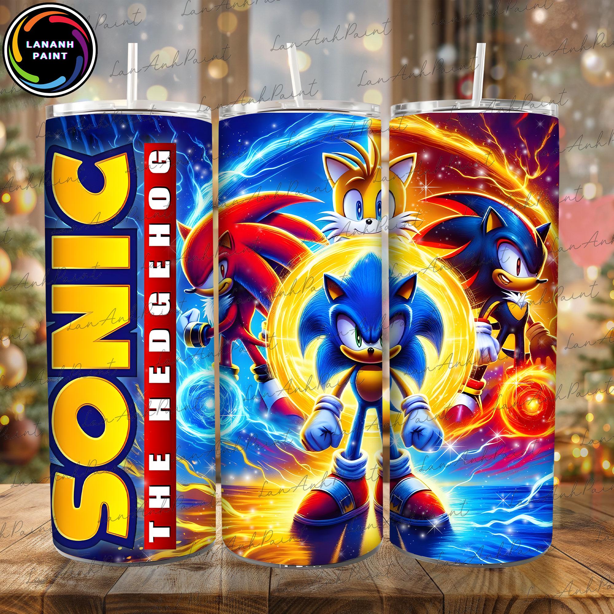 Hero Video Game Tumbler Sublimation Design, Hedgehog Characters Tumbler,Movie 20oz Gaming Tumbler, Hedgehog Tumbler Wrap, Digital File