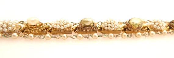 1950s Vintage pearl cluster, pearl cabochon, pear… - image 8
