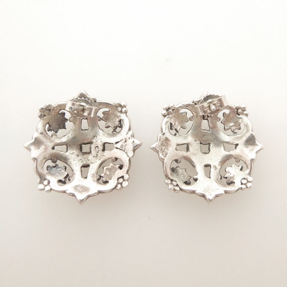 1990s Vintage sterling silver and marcasite stone… - image 6