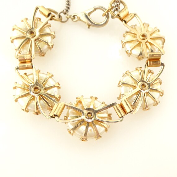 Papered Brass Pearl Circle E