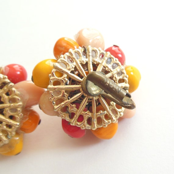 1950s Vintage glass beaded fruit salad egg yolk t… - image 8