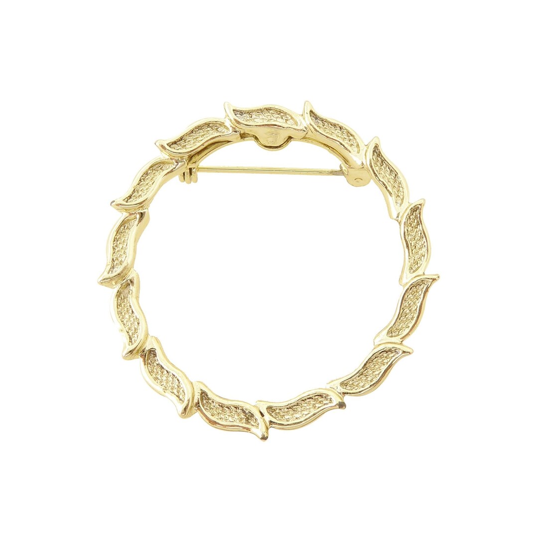 1960s Vintage Gerrys Gold Abstract Wave Wavy Circle Circular 1960s Vintage Gerrys Gold Abstract Wave Wavy Circle Circular