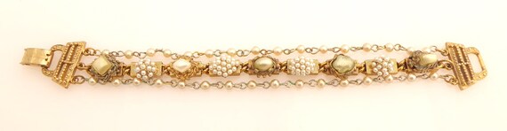 1950s Vintage pearl cluster, pearl cabochon, pear… - image 5