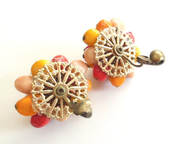 1950s Vintage glass beaded fruit salad egg yolk t… - image 9