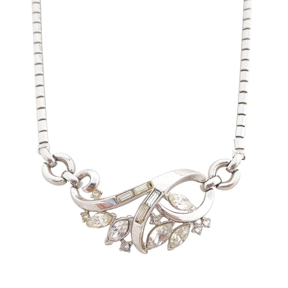 Beautiful vintage wedding party sparkly retro chunky bead retro necklace jewellery jewelry