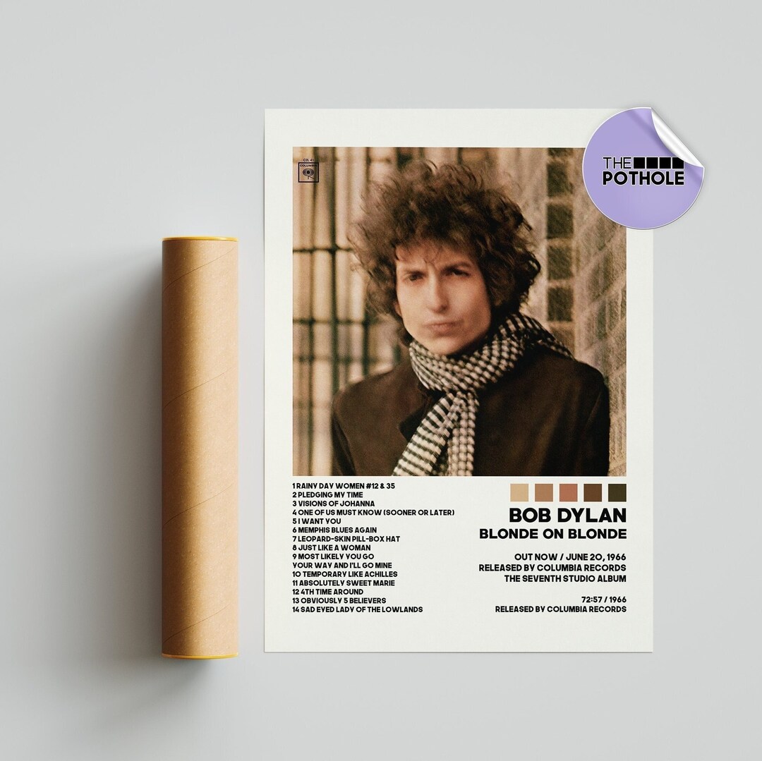 Bob Dylan Posters / Blonde on Blonde Poster / Album Cover Poster ...