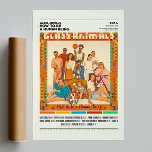 Glass Animals Posters / How To Be A Human Being Poster / Album Cover Poster / Poster Print Wall Art / Custom Poster / Home Decor