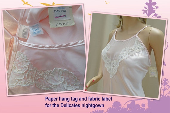 40 inch bust robe & nightgown set, Never worn Del… - image 8