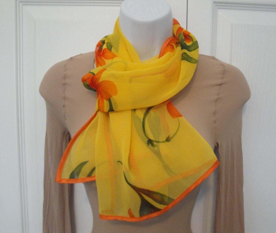 Oblong Scarf, Bernie of New York 57 by 14 and 1/2… - image 4