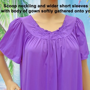 Sz MED Long Nylon Robe Shadowline Classic A-line Embroidered - Etsy