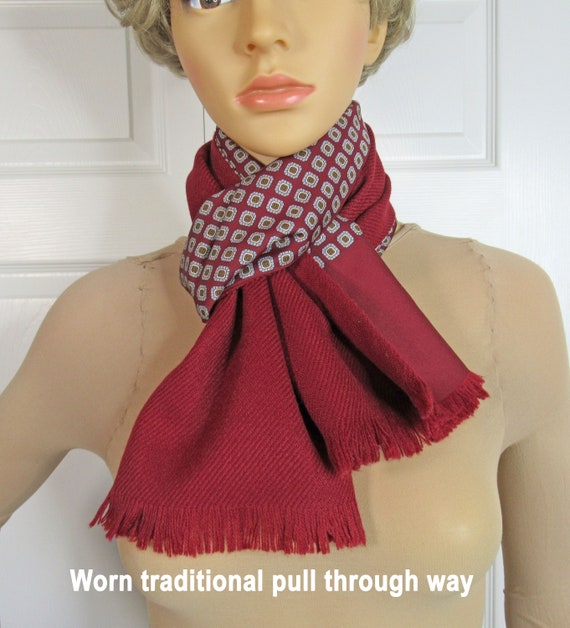 Christian Dior tuxedo style scarf, Square design … - image 2