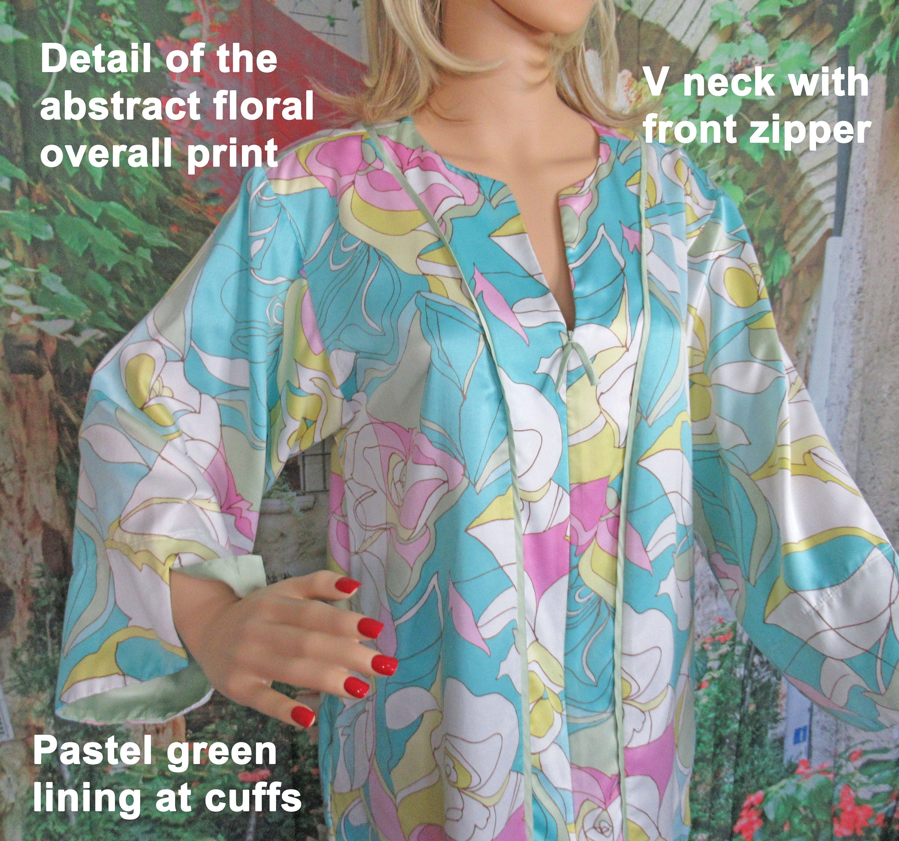 natori zip front robes