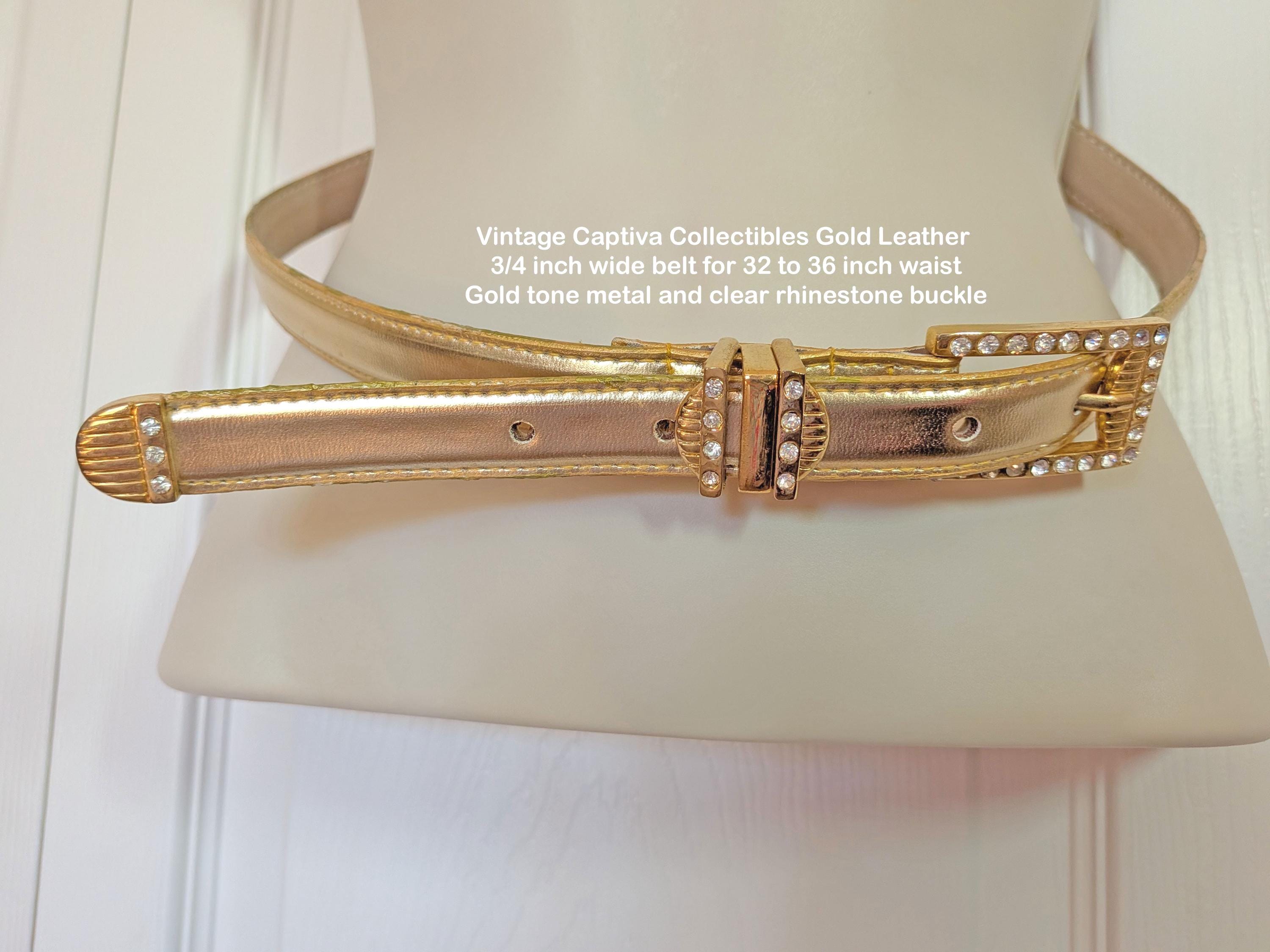 Captiva Tan Embossed Leather Decorative Heavy Silver Metal Accent Belt Genuine Leather Belt with Caiman Back Print and Metal Buckle  main image 2
