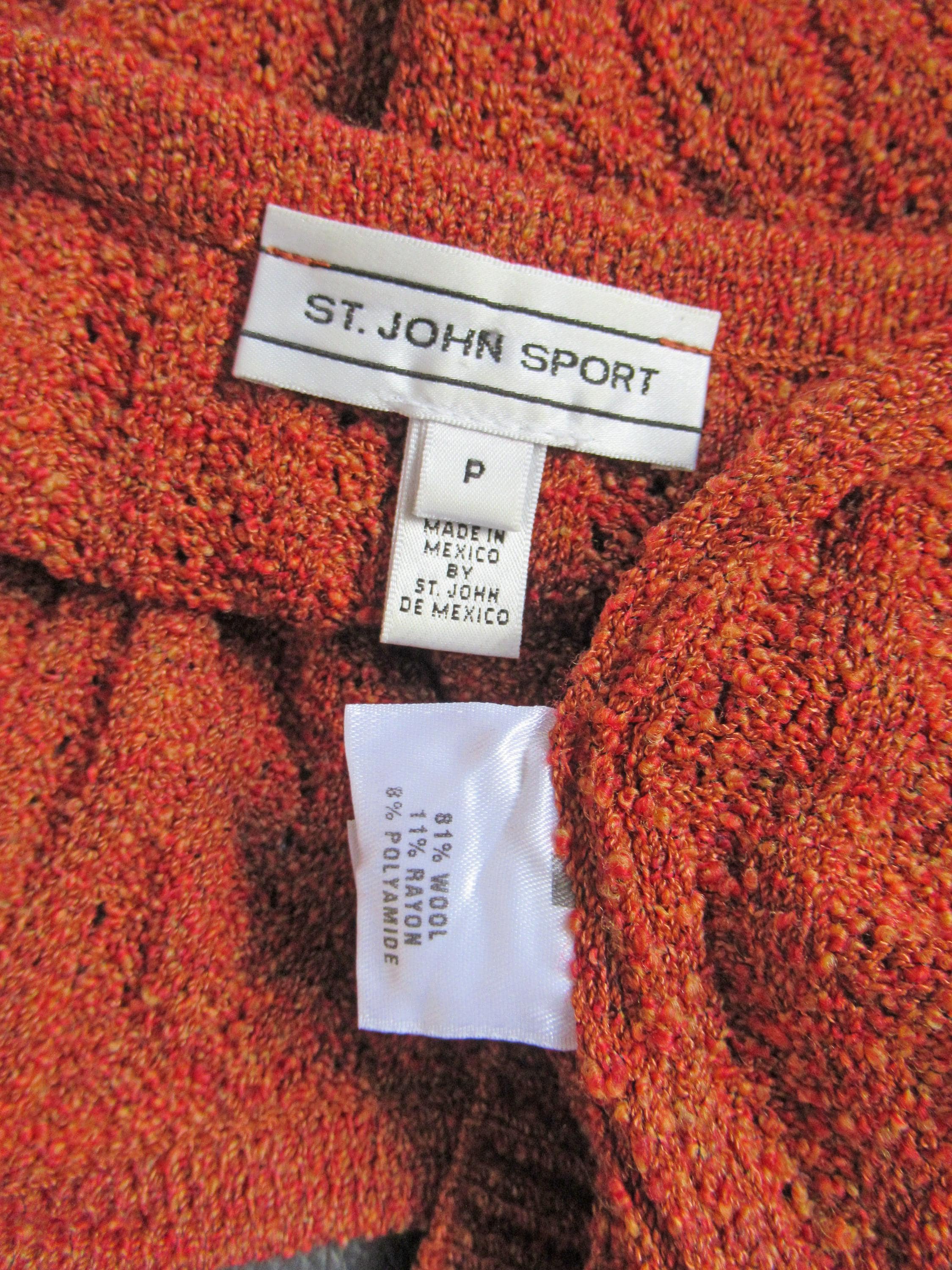 Débardeur St. John - Taille M - Doré Métallisé - Tissu Santana Knit - Occasion En Excellent état