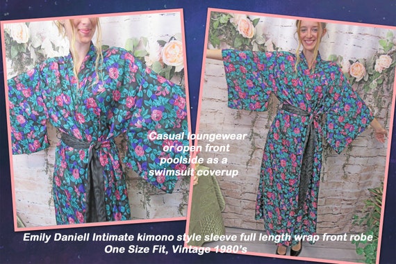 One Size Fit robe, Kimono style sleeve, Full leng… - image 1