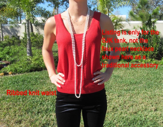 34 bust tank top, St John Santana Knit Made for L… - image 8