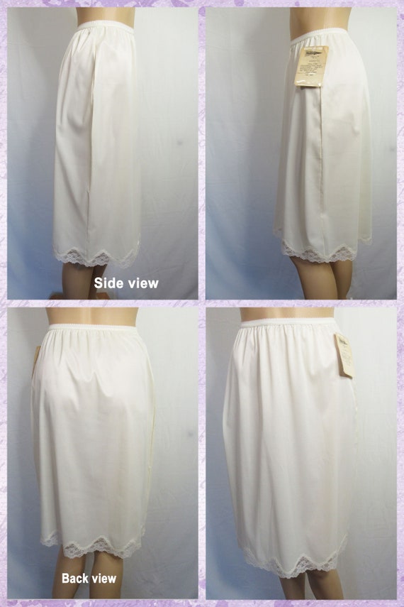 NOS 1985 Shadowline unworn half slip, Sz S, 20 - … - image 3