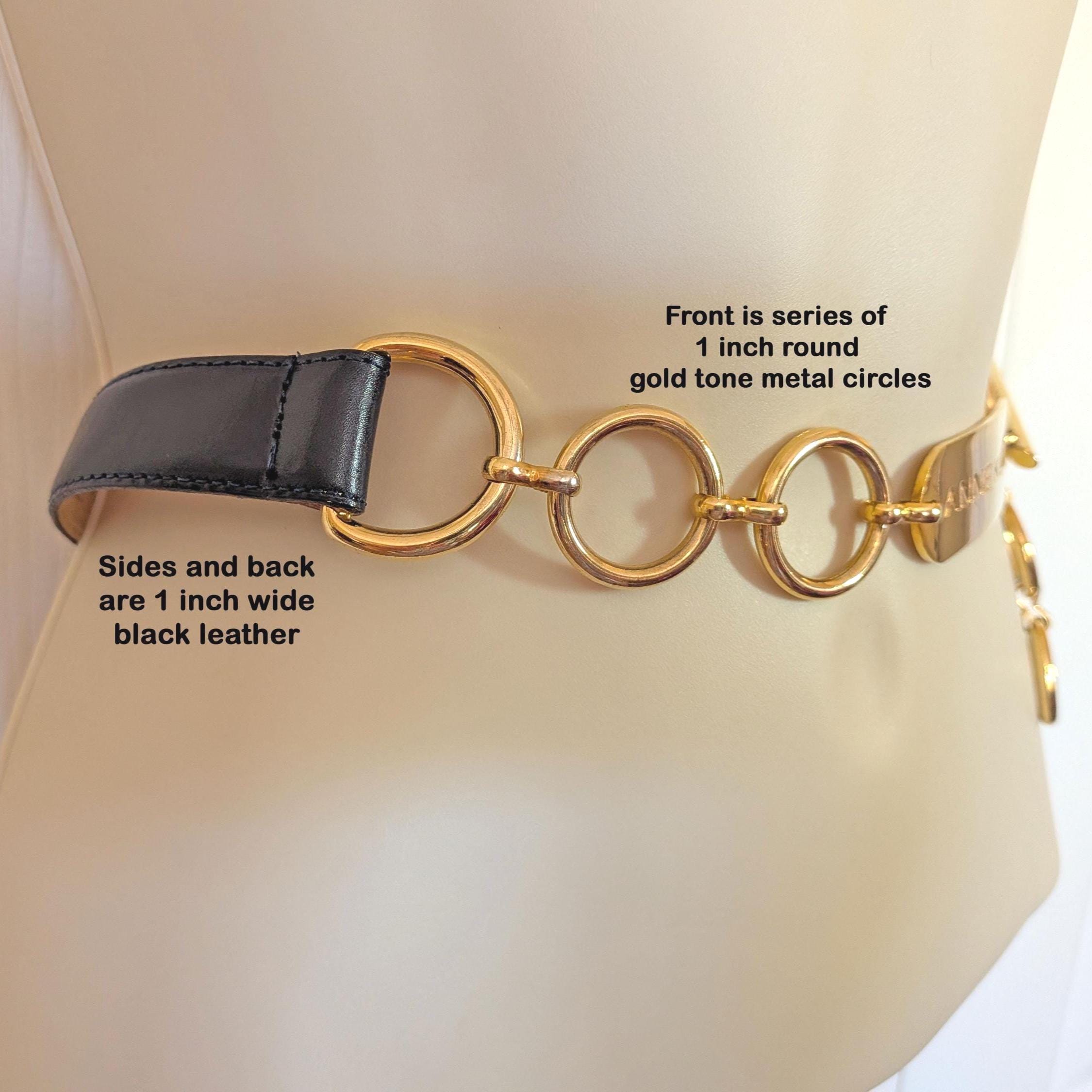 VTG Anne Klein for Groton Black and Gold Belt, Combination 