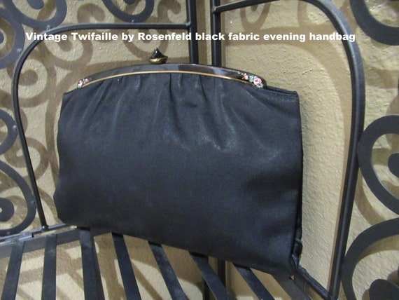 Vintage Twifaille by Rosenfeld black fabric evenin