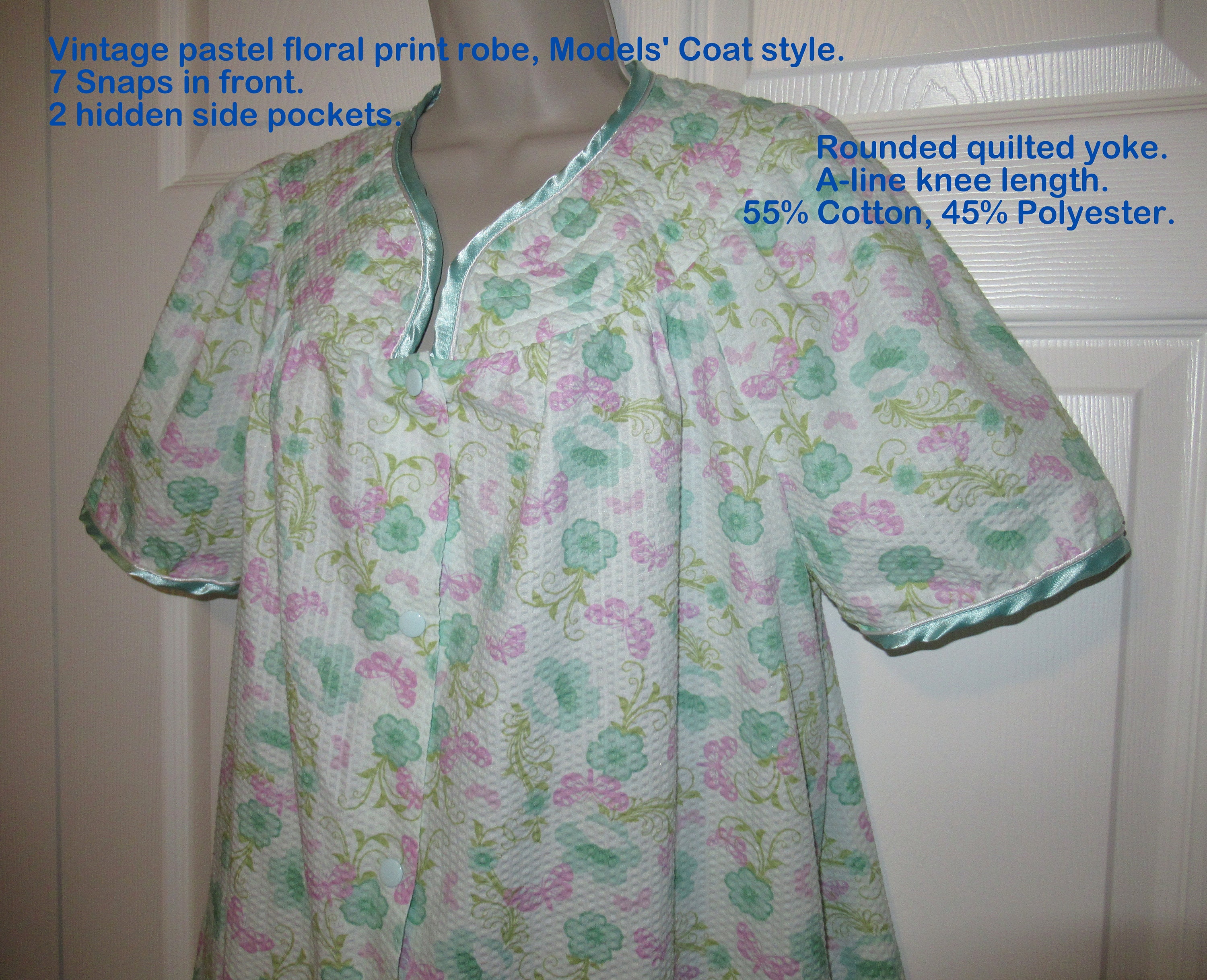 flannel duster with snaps