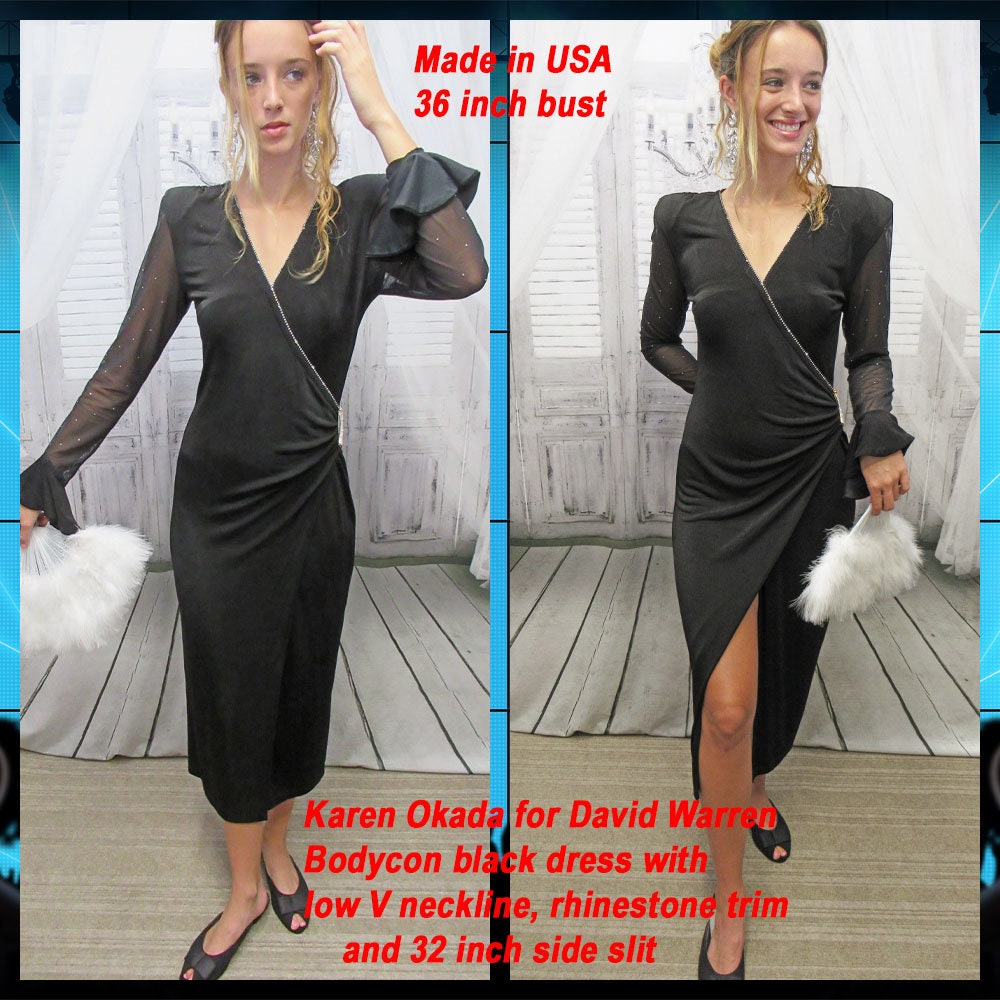 36 Inch Bust Evening Dress Karen OKADA for David Howard -  Denmark