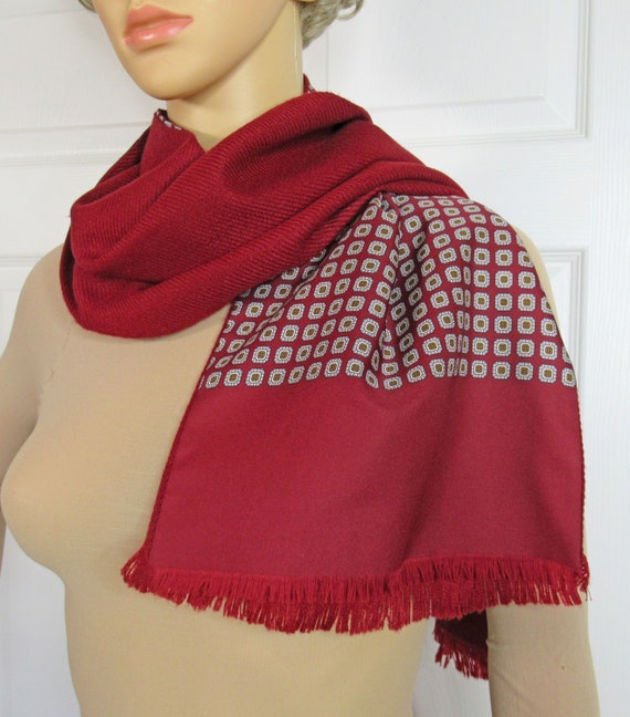 Christian Dior tuxedo style scarf, Square design … - image 3