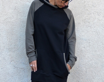 Women's Long and Oversized Organic Cotton Sweatshirt