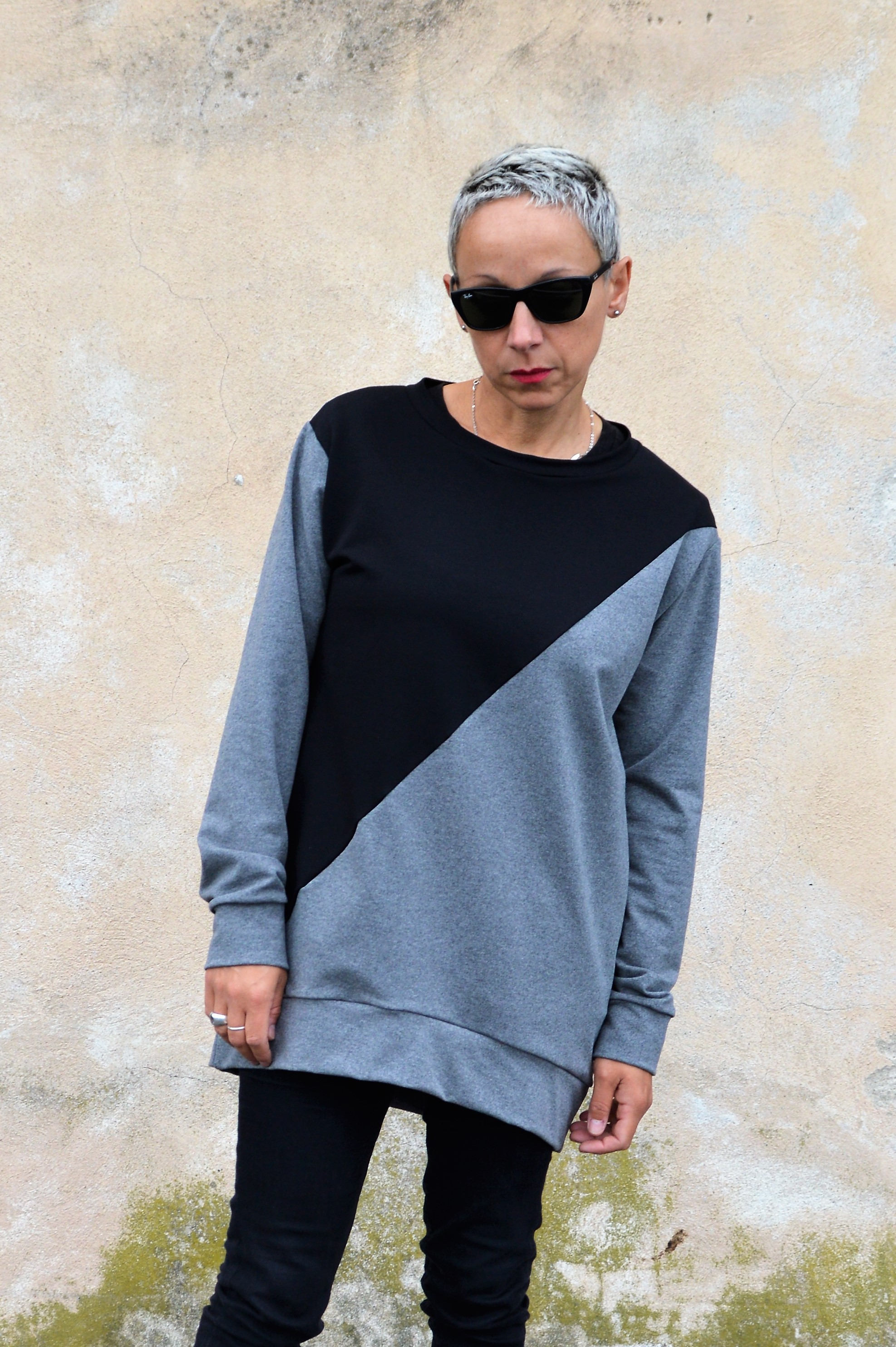 Sweatshirt tunic top sale