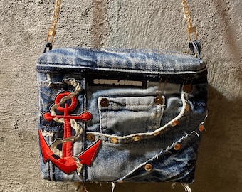 Upcycling Levis denim small  bag