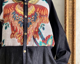 Oversize jacket made in super special italian denim