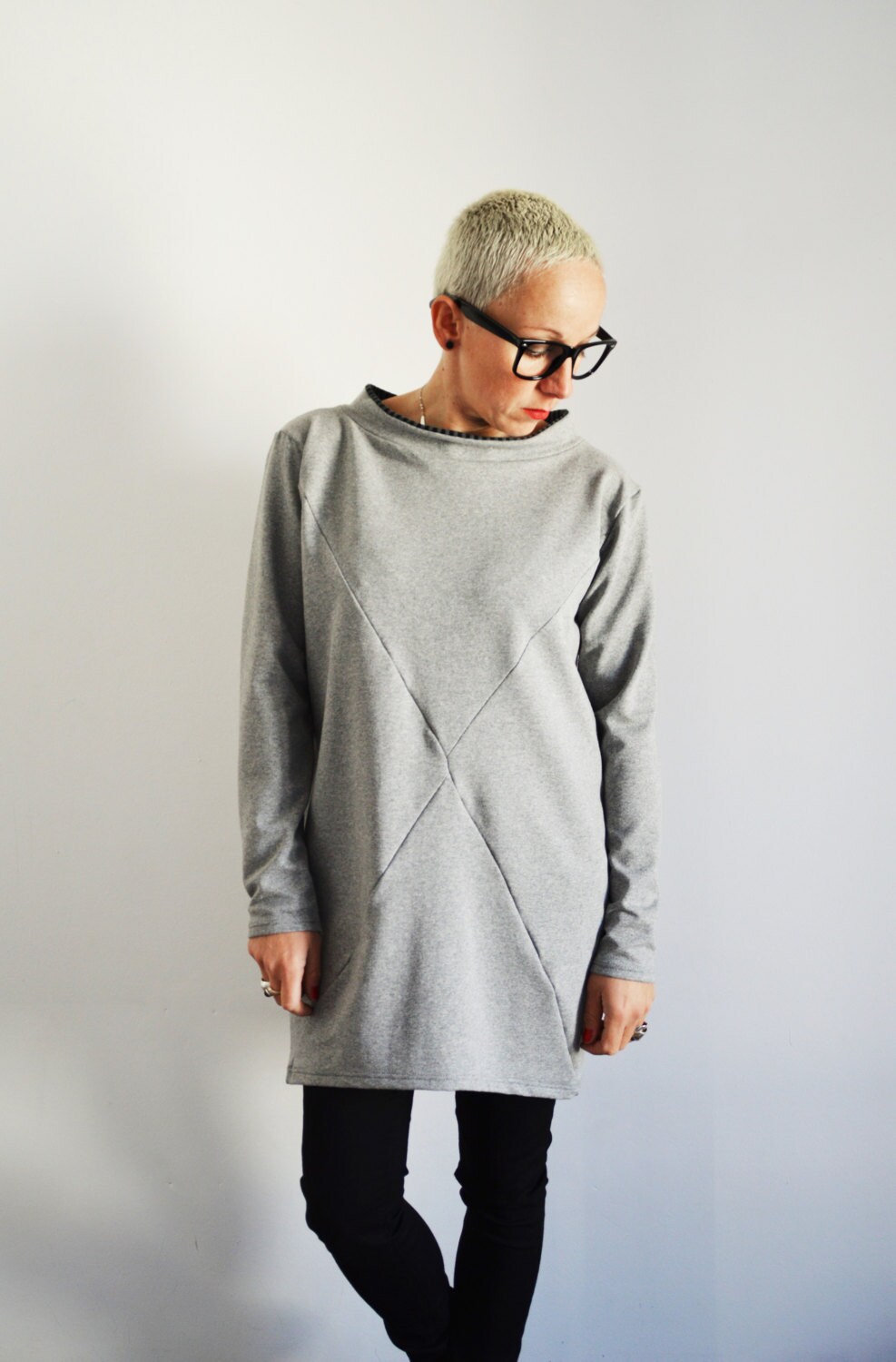 cotton tunic sweatshirt