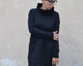 Tunic sweatshirt, organic clothing, tunic sweater