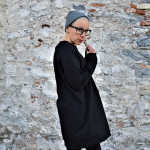Sweatshirt Dress, Maxi Dress, Extra Long Hoodie, Hooded Warm Sweatshirt Dress, Maxi Dress, Extra Long Hoodie, Hooded Warm