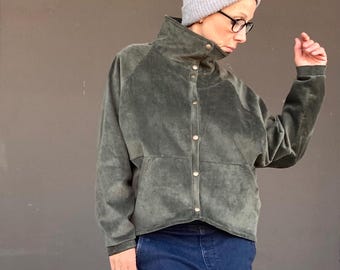 Urban and outdoor velvet oversized  jacket