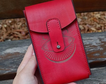 Leather Tarot Card Case: Deck Holder, Tarot Fan Gift