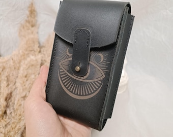 Leather Tarot Card Case: Deck Holder, Tarot Fan Gift