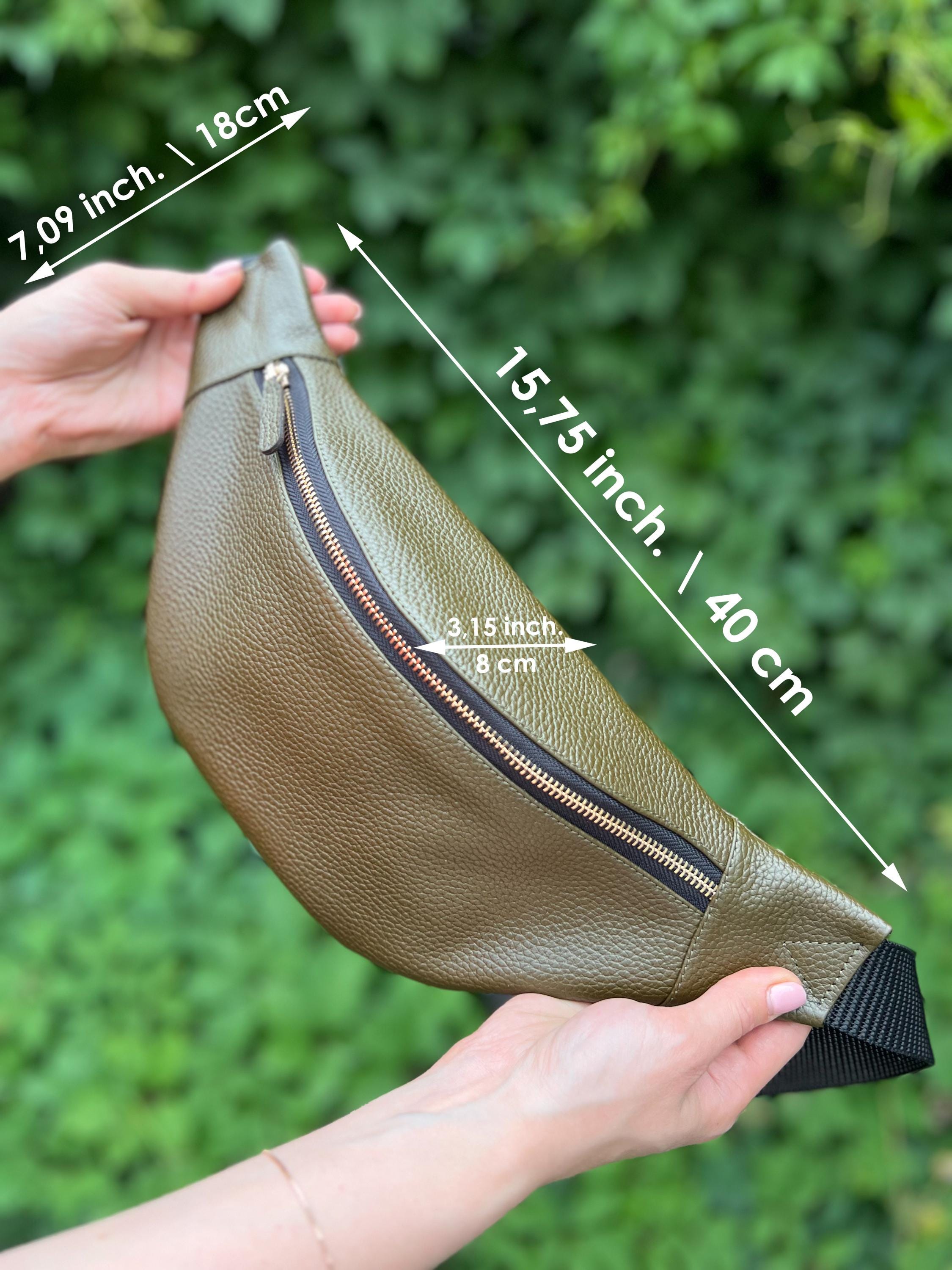 Cochoa Bolso Bandolera Pequeño De Cuero Real Con Triple Cremallera Para Mujer - Bolso Bandolera Cruzado Vintage Premium