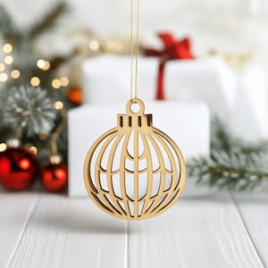 Christmas ornament, Christmas tree decoration, Wood Laser Cut Svg Pdf Dxf Eps Png Ai DIGITAL DOWNLOAD ONLY
