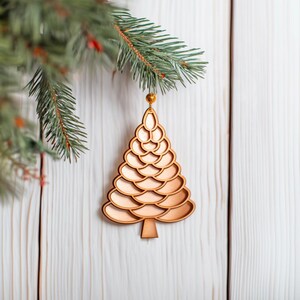 Christmas ornament, Christmas tree decoration, Wood Laser Cut Svg Pdf Dxf Eps Png Ai DIGITAL DOWNLOAD ONLY