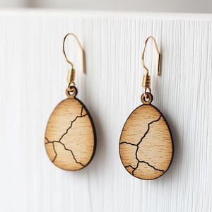 Egg Easter Earrings Wood Laser Cut Svg