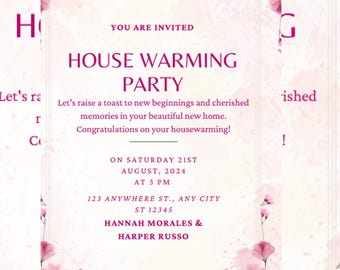 DESCARGA DIGITAL / Plantilla de letrero de bienvenida para inauguración de la casa, letrero de bienvenida minimalista para inauguración de la casa, letrero de bienvenida para inauguración de la casa